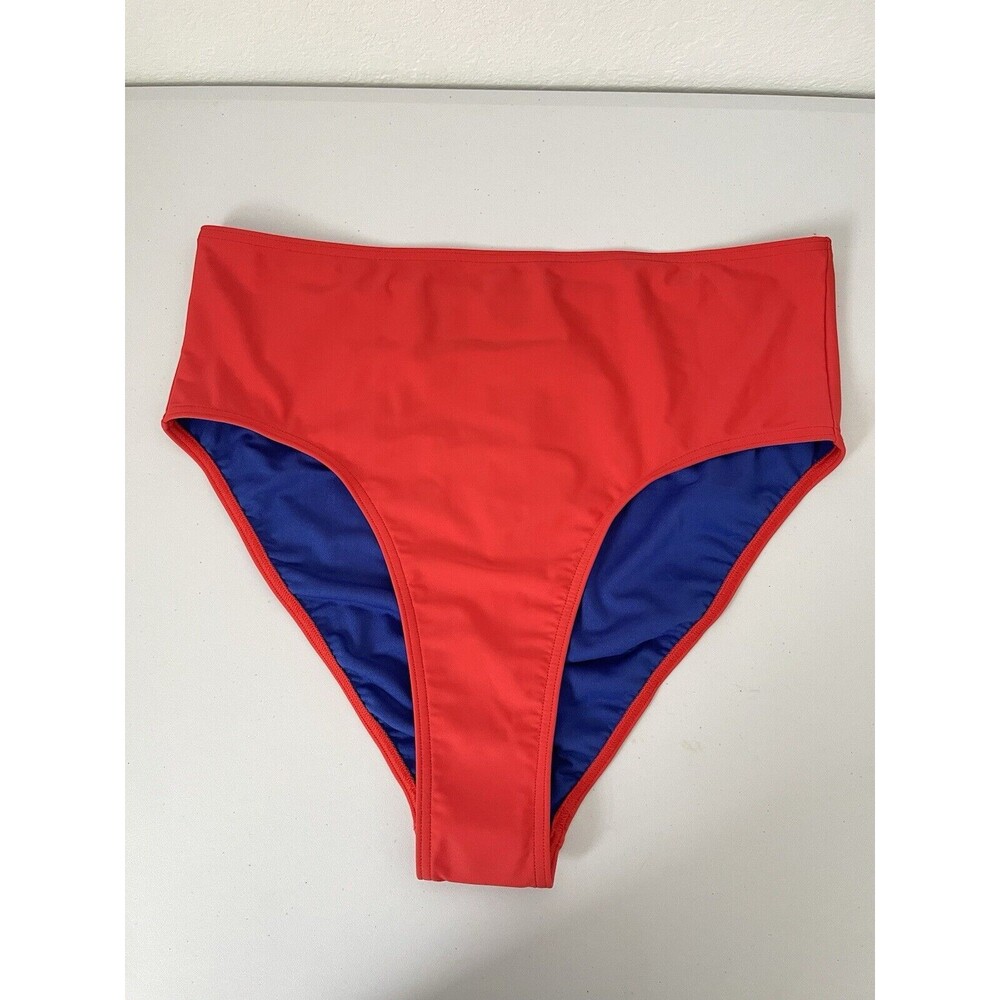 adidas High-Waist Bikini Bottom Swimwear Bright Red NWT Size‎ XL